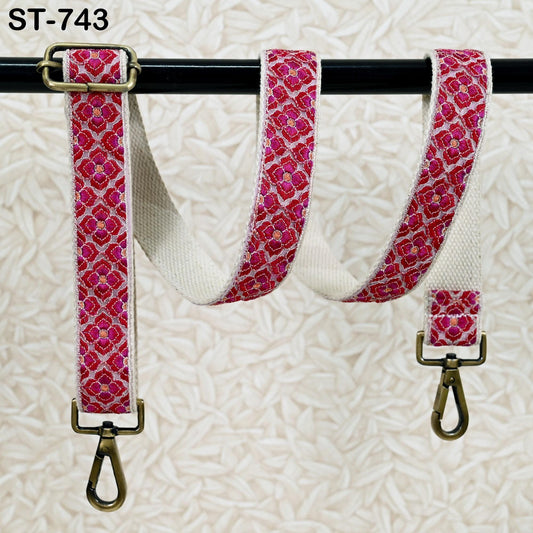 Embroidered Messenger Bags Strap Crossbody Strap for Purses Boho Embroidery Replacement Guitar Strap Handbag Strap Gift for Mom, Girlfriend