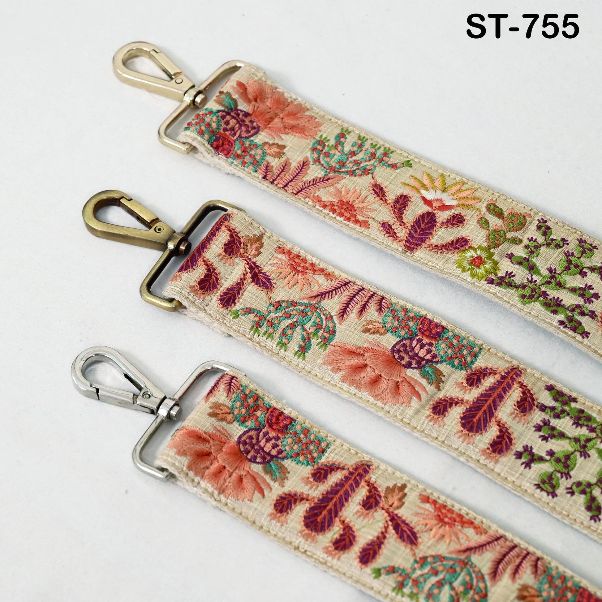 Embroidered Purse Strap Crossbody Strap for Purses Handbag Boho Bag Strap Cactus Embroidery Replacement Strap Boho Guitar Strap Gift for Mom