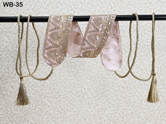 Reversible Embroidery Fabric Belt Gold Obi Wrap Women Sash Belt Adjustable Bohemian Ethnic Customized Summer Wedding Dress Gift Friend Pink