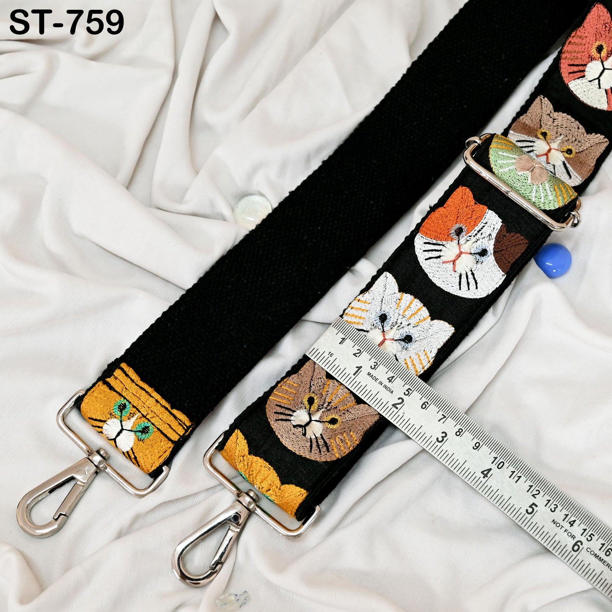 Embroidered Purse Strap Crossbody Strap for Purses Handbag Boho Bag Strap Floral Embroidery Replacement Strap Boho Guitar Strap Gift Friend