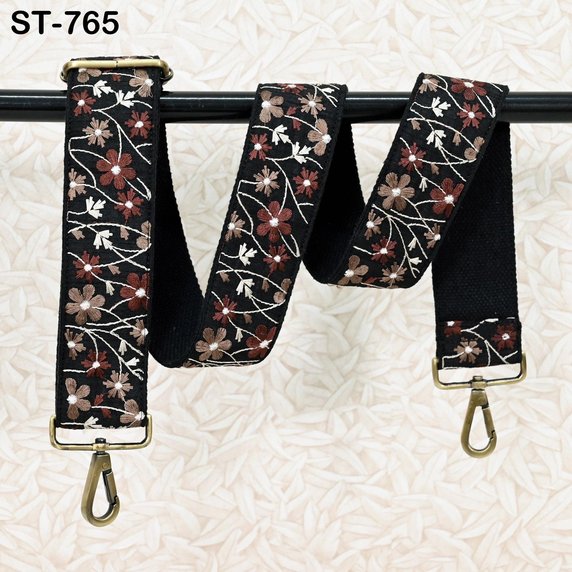 Embroidery Adjustable Camera Strap Crossbody Strap for Purses Embroidered Handbag Boho Bag Strap Replacement Strap Guitar Strap Gift for Mom