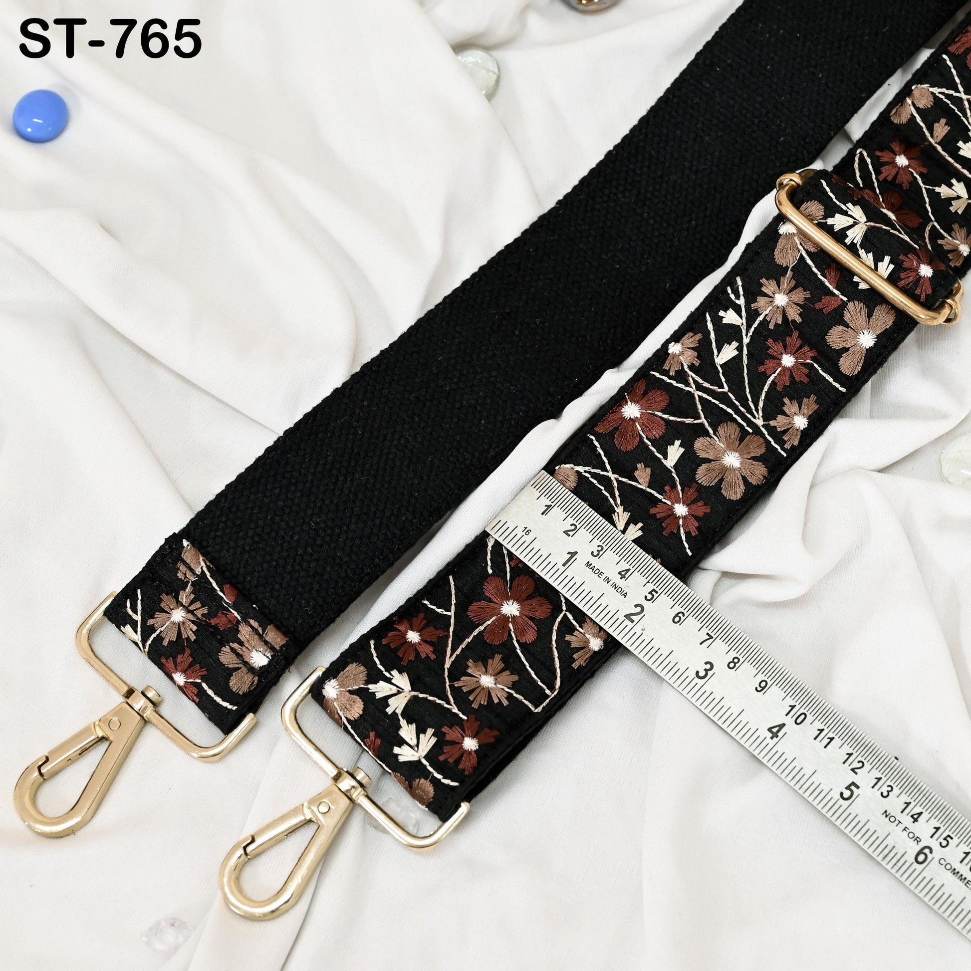 Embroidery Adjustable Camera Strap Crossbody Strap for Purses Embroidered Handbag Boho Bag Strap Replacement Strap Guitar Strap Gift for Mom