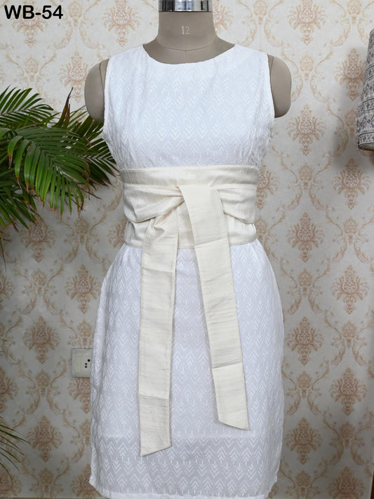 Ivory Silk Shantung Fabric Belt Obi Wrap Women Sash Belt Adjustable Customized Wedding Dress Gift Sister Wrap & Tie Dupioni Silk