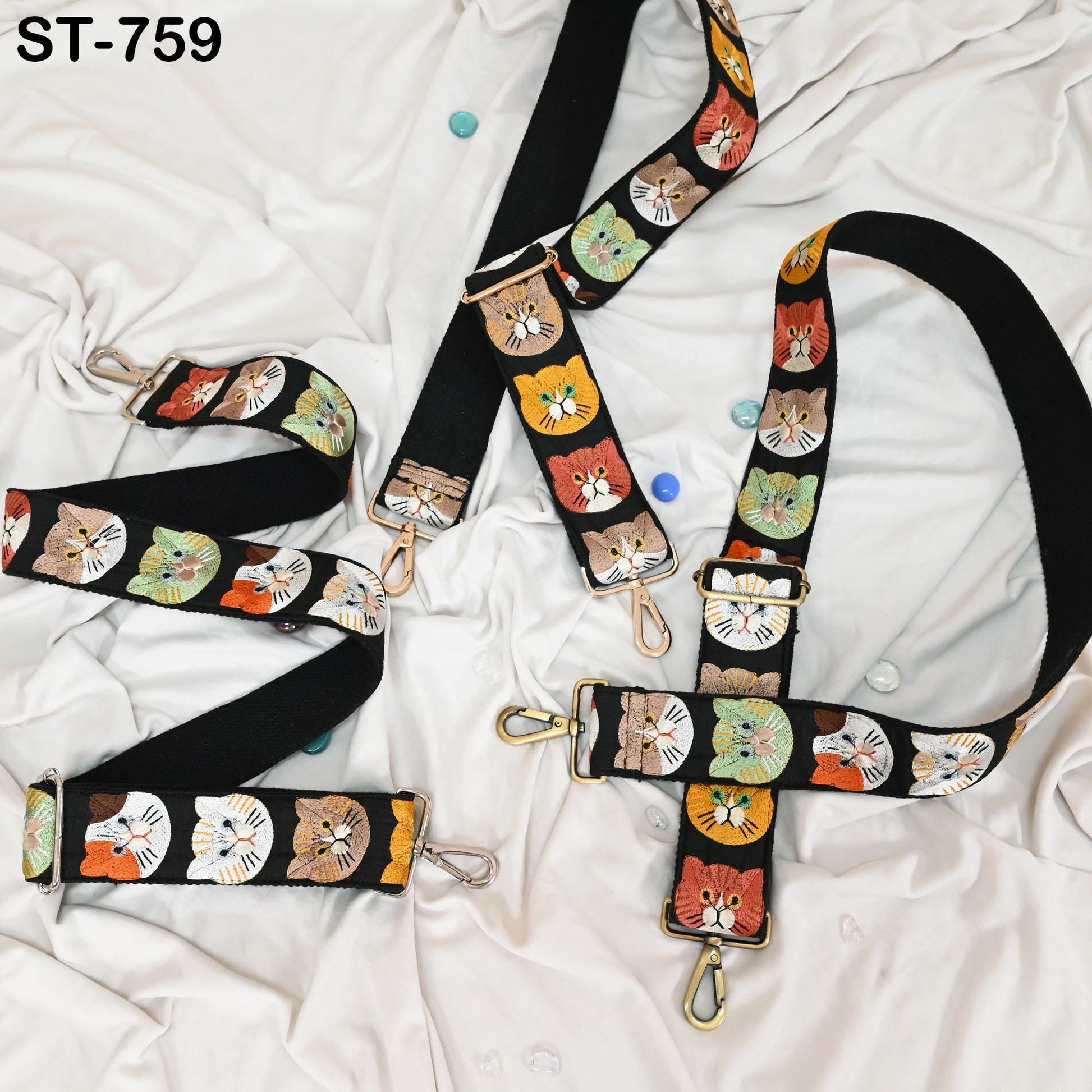 Embroidered Purse Strap Crossbody Strap for Purses Handbag Boho Bag Strap Floral Embroidery Replacement Strap Boho Guitar Strap Gift Friend