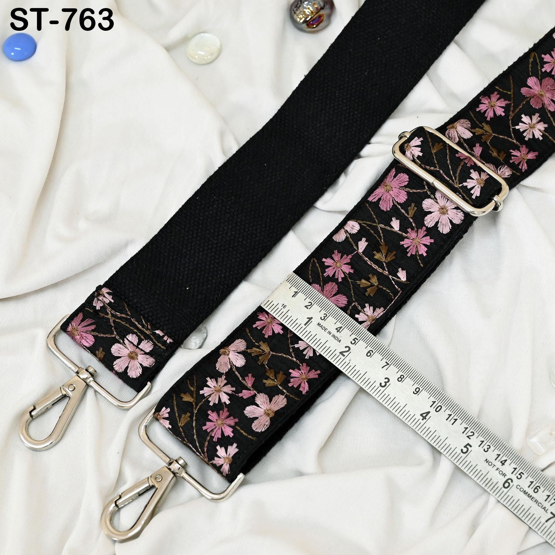 Embroidery Adjustable Camera Strap Crossbody Strap for Purses Embroidered Handbag Boho Bag Strap Replacement Strap Guitar Strap Gift for Mom