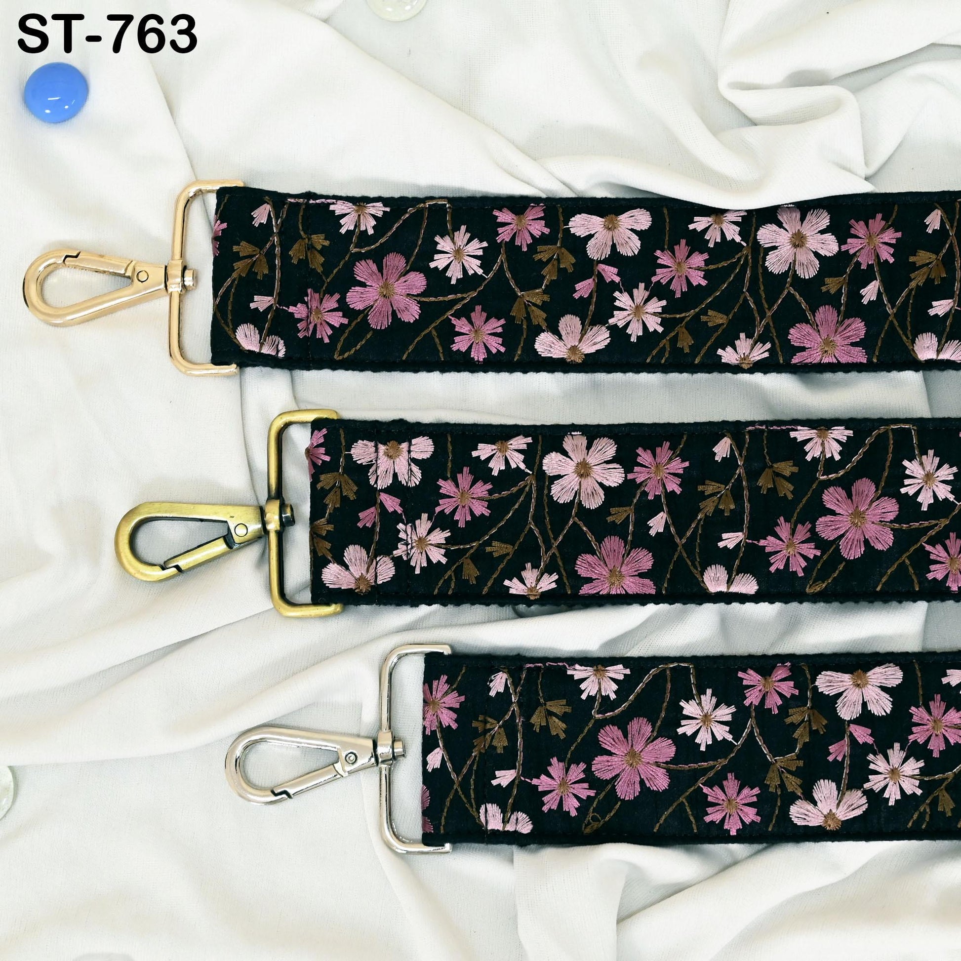 Embroidery Adjustable Camera Strap Crossbody Strap for Purses Embroidered Handbag Boho Bag Strap Replacement Strap Guitar Strap Gift for Mom