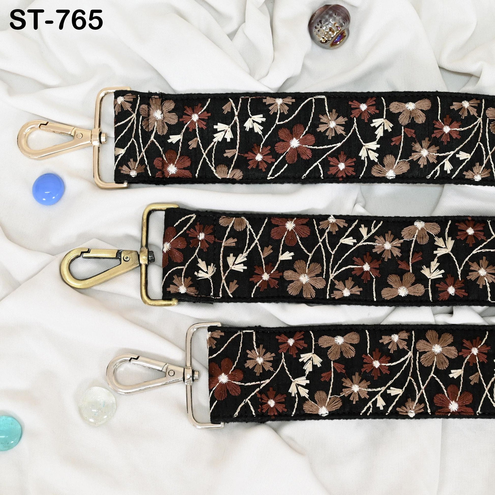Embroidery Adjustable Camera Strap Crossbody Strap for Purses Embroidered Handbag Boho Bag Strap Replacement Strap Guitar Strap Gift for Mom