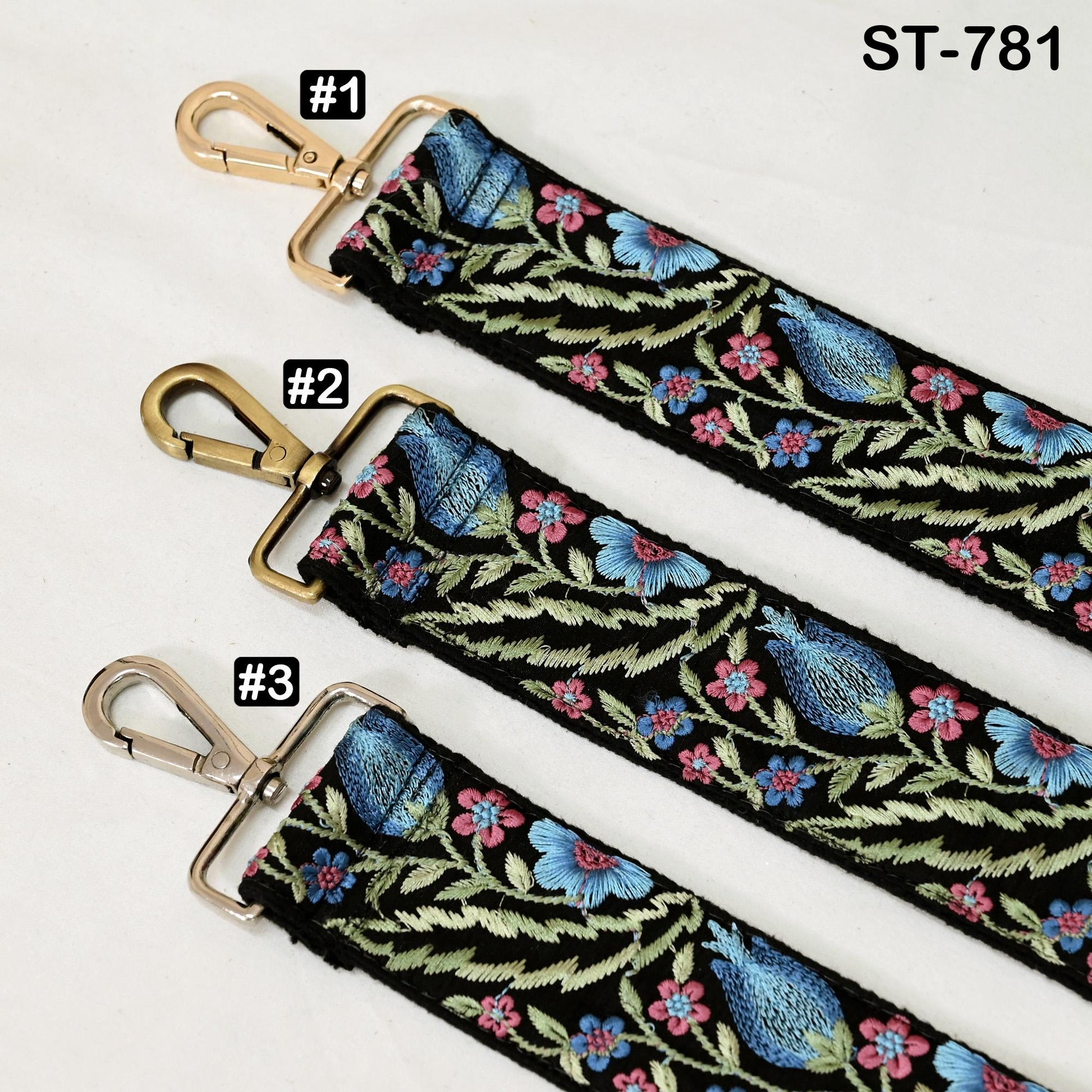 Replacement Handbag Boho Bag Strap Embroidered Camera Strap Crossbody Strap for Purses Embroidery Adjustable Guitar Strap Gift for Daughter
