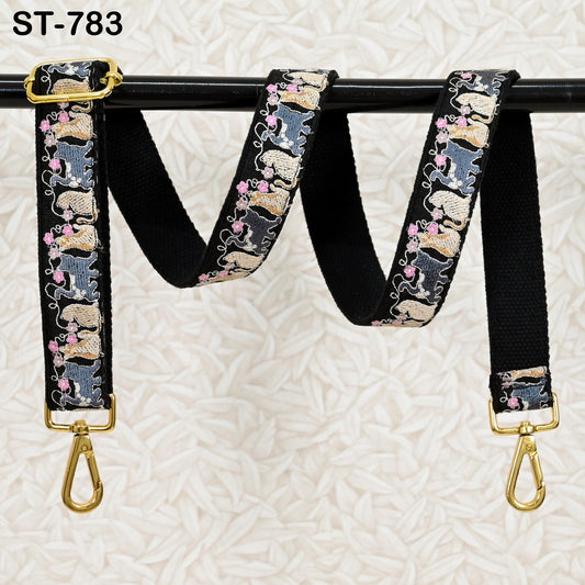 Embroidered Replacement Purse Strap Crossbody Strap for Purses Boho Bags Strap Embroidery Strap Boho Guitar Strap Handbag Strap gift for her