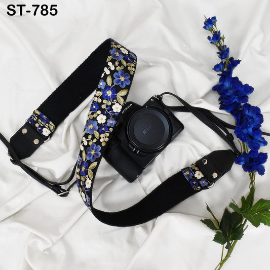 Camera Strap Photographer Sling Leather Strap Embroidery DSLR Camera Accessories Camera Holder Neck Shoulder Strap Christmas Gifts Boyfriend