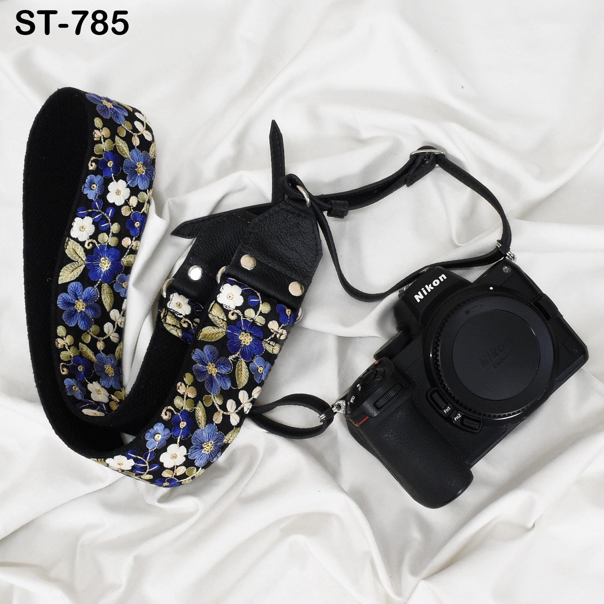 Camera Strap Photographer Sling Leather Strap Embroidery DSLR Camera Accessories Camera Holder Neck Shoulder Strap Christmas Gifts Boyfriend