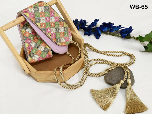 Reversible Embroidered Belt Obi Wrap Women Wedding Sash Belt Adjustable Bohemian Ethnic Customized Summer Dresses Christmas Gift Multicolor