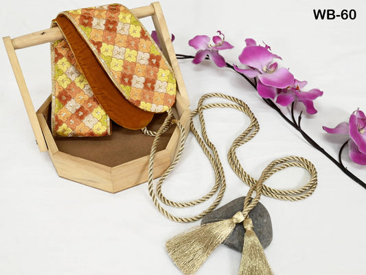 Reversible Embroidered Belt Obi Wrap Women Wedding Sash Belt Adjustable Bohemian Ethnic Customized Summer Dresses Christmas Gift Multicolor