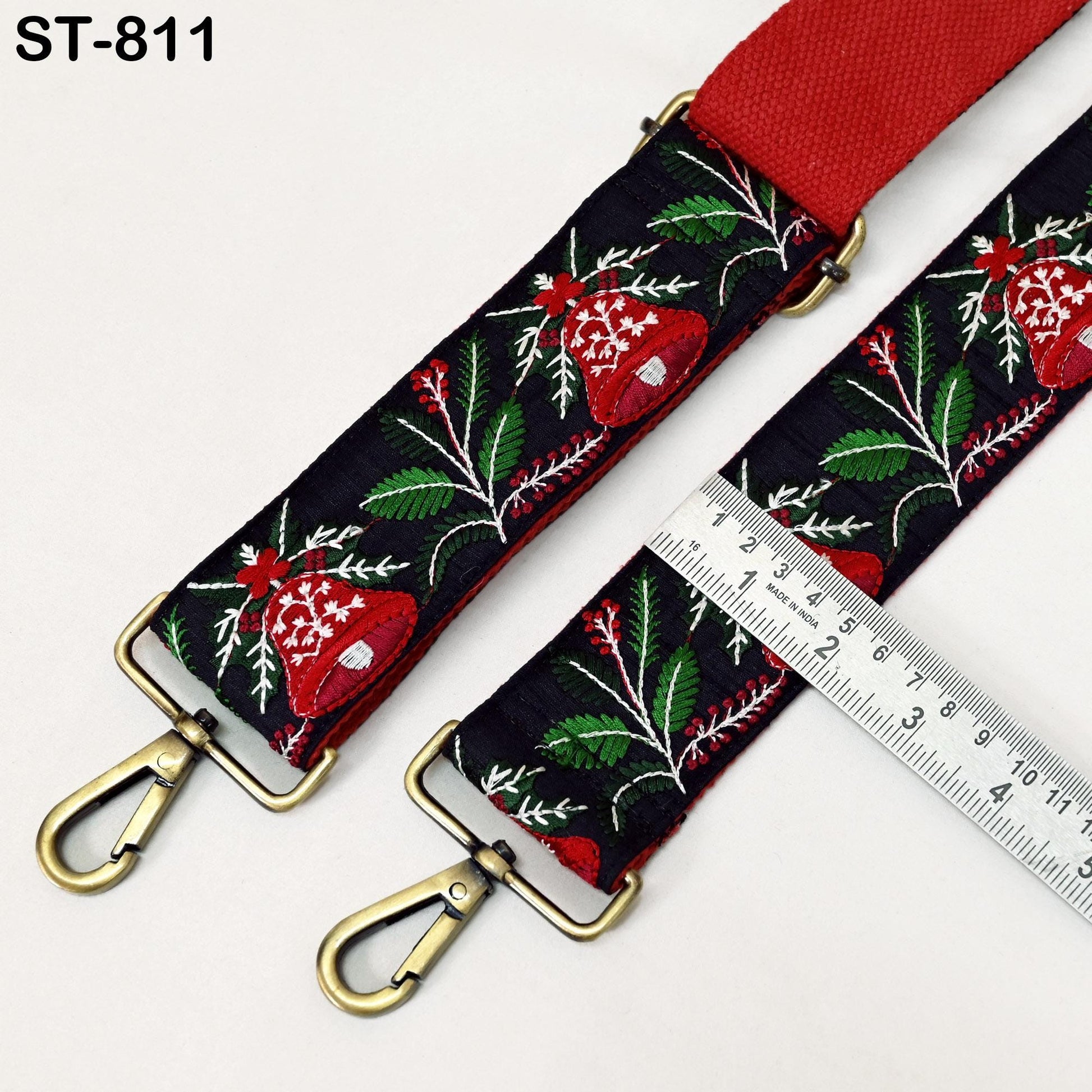 Embroidered Purse Strap Crossbody Strap for Purses Handbag Bag Strap Embroidery Replacement Guitar Strap Christmas Holiday Gift Daughter