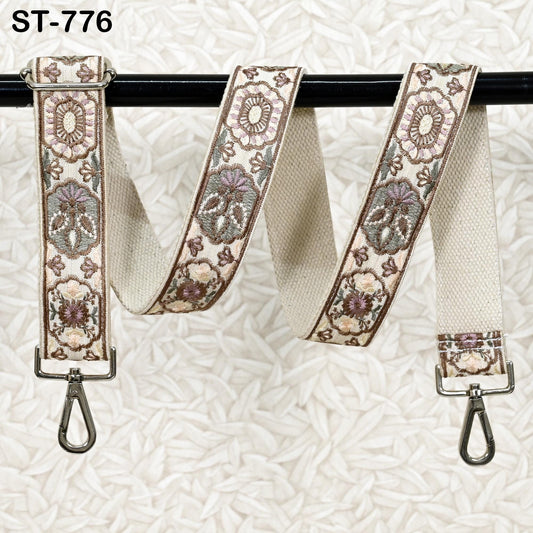 Gift for Mother Embroidery Replacement Strap Purse Strap Crossbody Strap for Purses Embroidered Boho Bag Strap Guitar Strap Handbag Strap