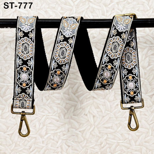 Gift for Mother Embroidery Replacement Strap Purse Strap Crossbody Strap for Purses Embroidered Boho Bag Strap Guitar Strap Handbag Strap