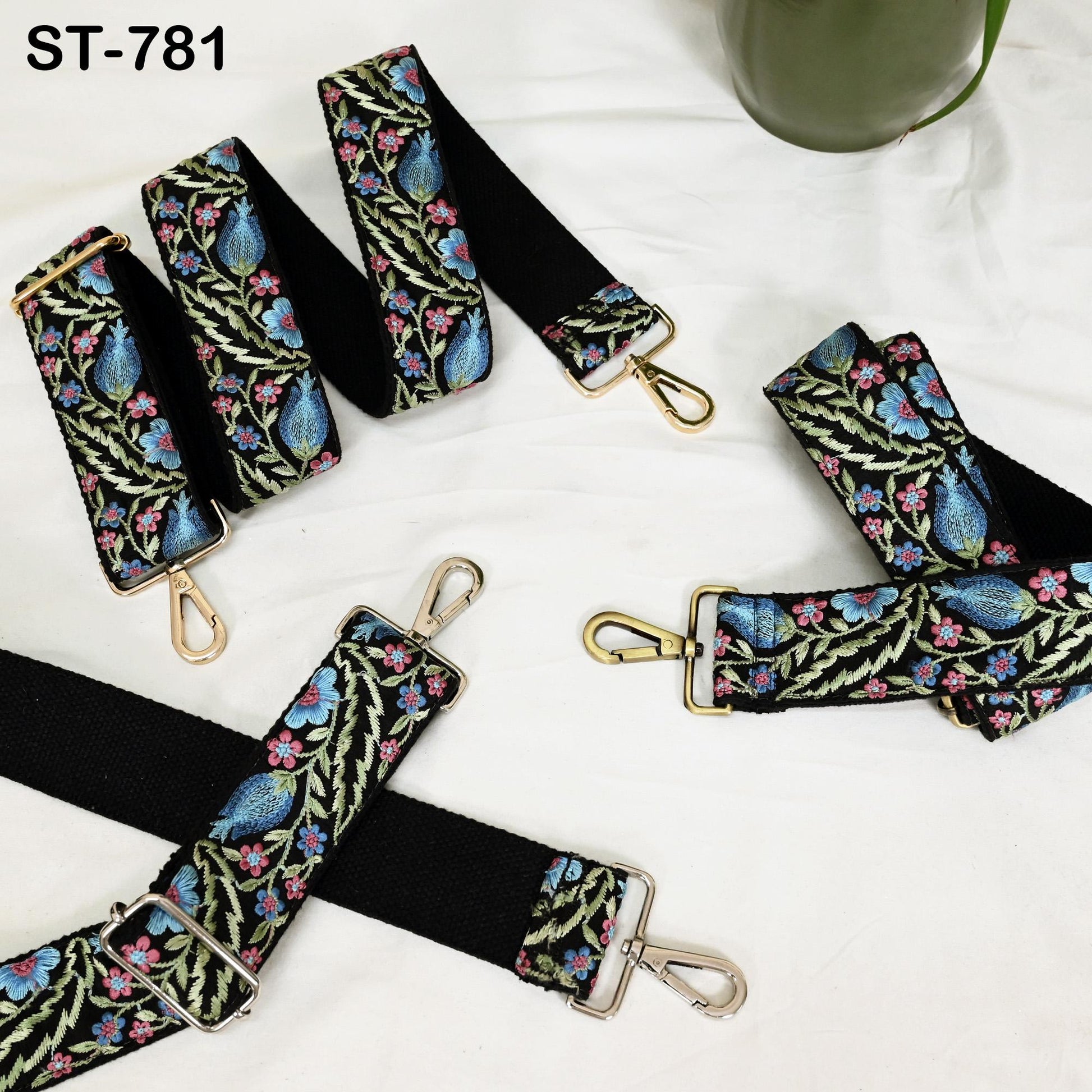 Replacement Handbag Boho Bag Strap Embroidered Camera Strap Crossbody Strap for Purses Embroidery Adjustable Guitar Strap Gift for Daughter