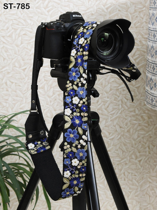 Camera Strap Photographer Sling Leather Strap Embroidery DSLR Camera Accessories Camera Holder Neck Shoulder Strap Christmas Gifts Boyfriend