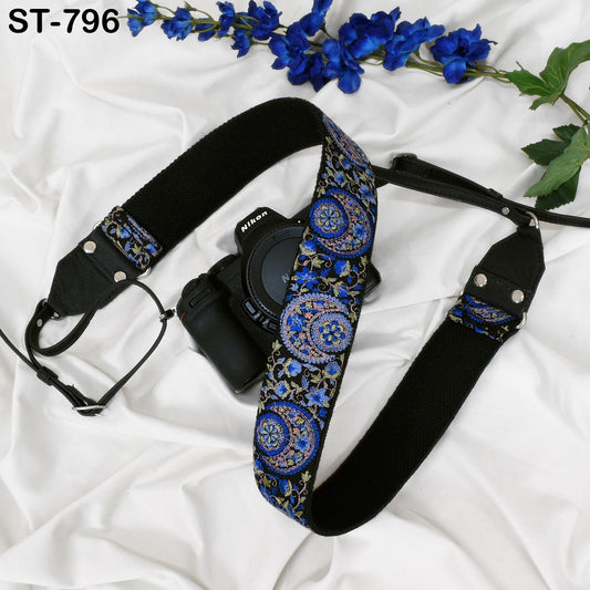 Camera Strap Photographer Sling Leather Strap Embroidery DSLR Camera Accessories Camera Holder Neck Shoulder Strap Christmas Gifts Boyfriend