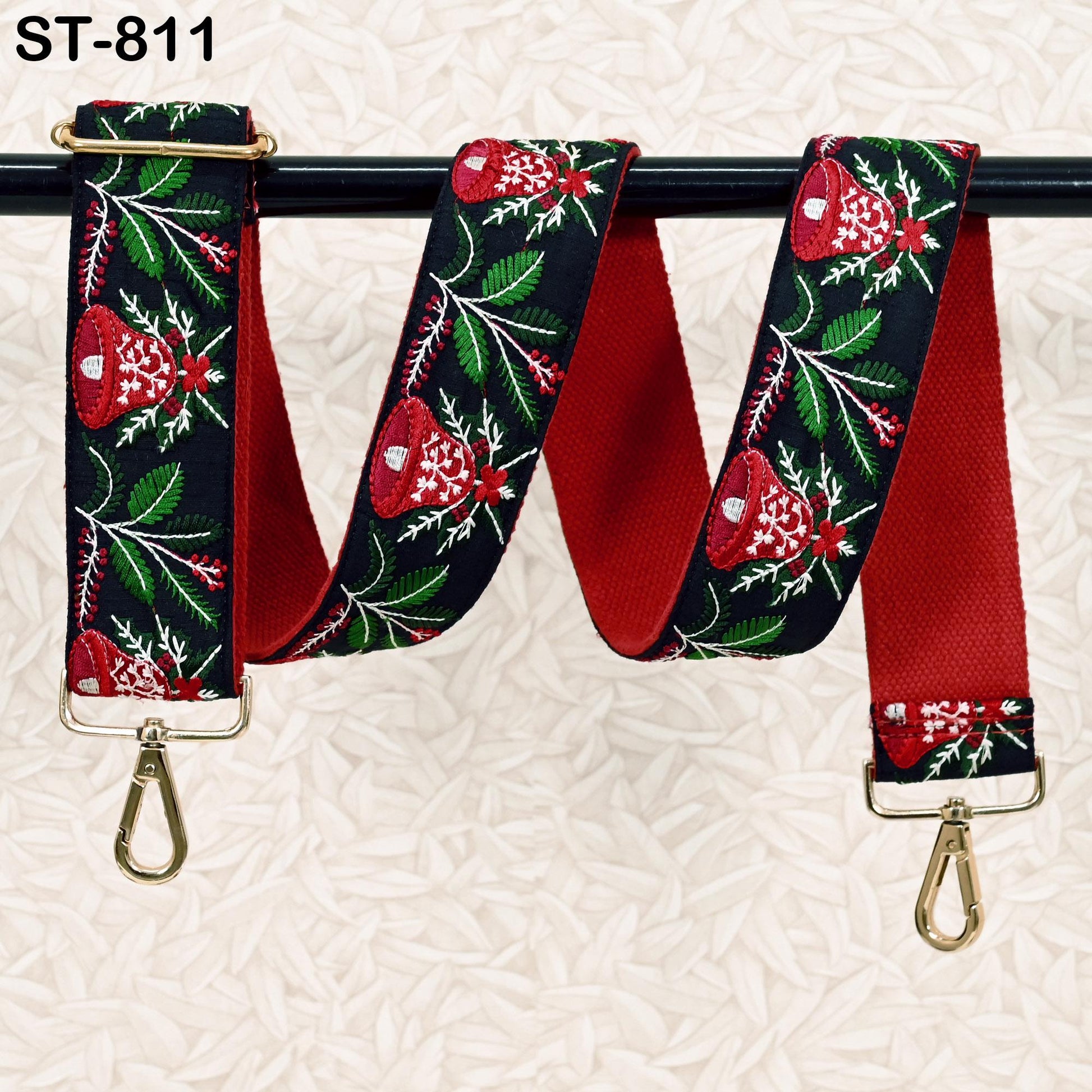 Embroidered Purse Strap Crossbody Strap for Purses Handbag Bag Strap Embroidery Replacement Guitar Strap Christmas Holiday Gift Daughter