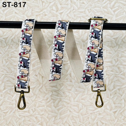 Embroidered Purse Strap Crossbody Strap for Purses Gift for Mom Boho Bags Strap Embroidery Replacement Strap Guitar Strap Handbag Strap