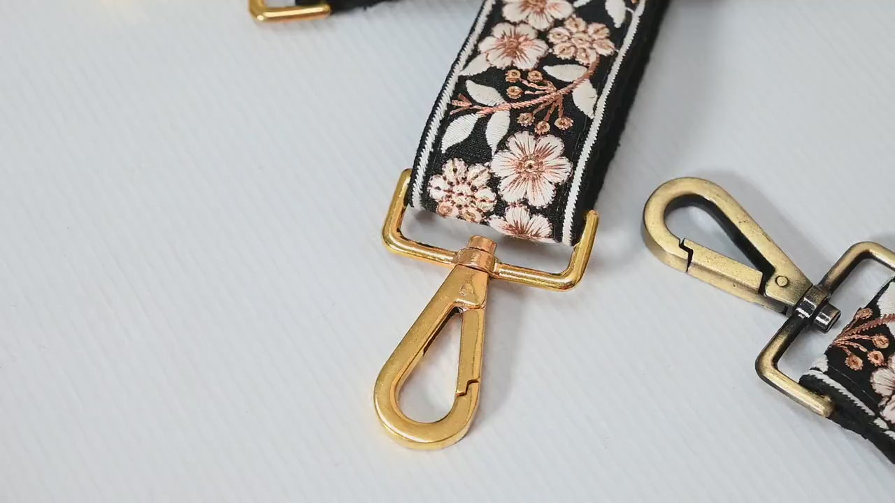 Messenger Bag Crossbody Straps Replacement Shoulder Tote Bags Strap for Purses Embroidered Boho Guitar Strap Handbag Strap Gift for Mother