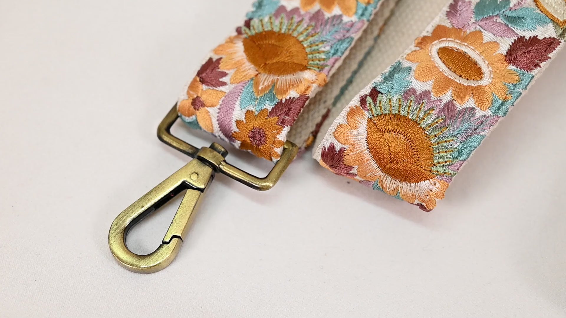 Embroidered Purse Strap Crossbody Strap for Purses Gift for Mom Boho Bags Strap Embroidery Replacement Strap Boho Guitar Strap Handbag Strap