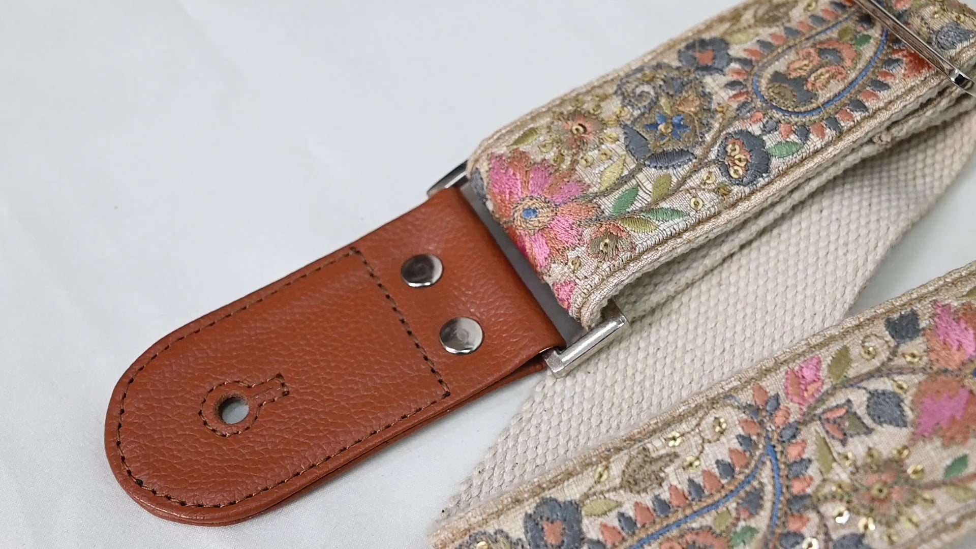 Adjustable Acoustic Guitar Strap Fender Electric Guitar Bass Leather Ukulele Boho Design Unique Blues Gift for Guitar Player Musician Friend