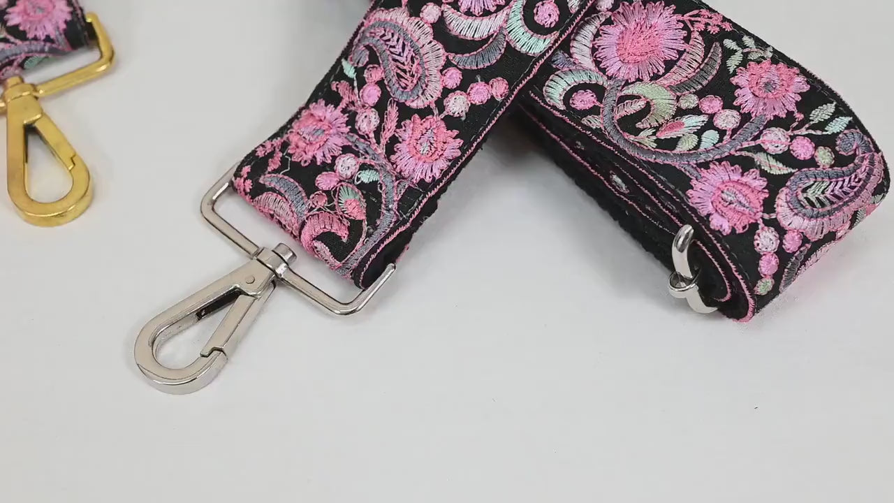 Replacement Purse Strap Crossbody Strap for Purses Detachable Embroidered Bag Strap Embroidery Guitar Strap Handbag Strap Gift Fathers Day
