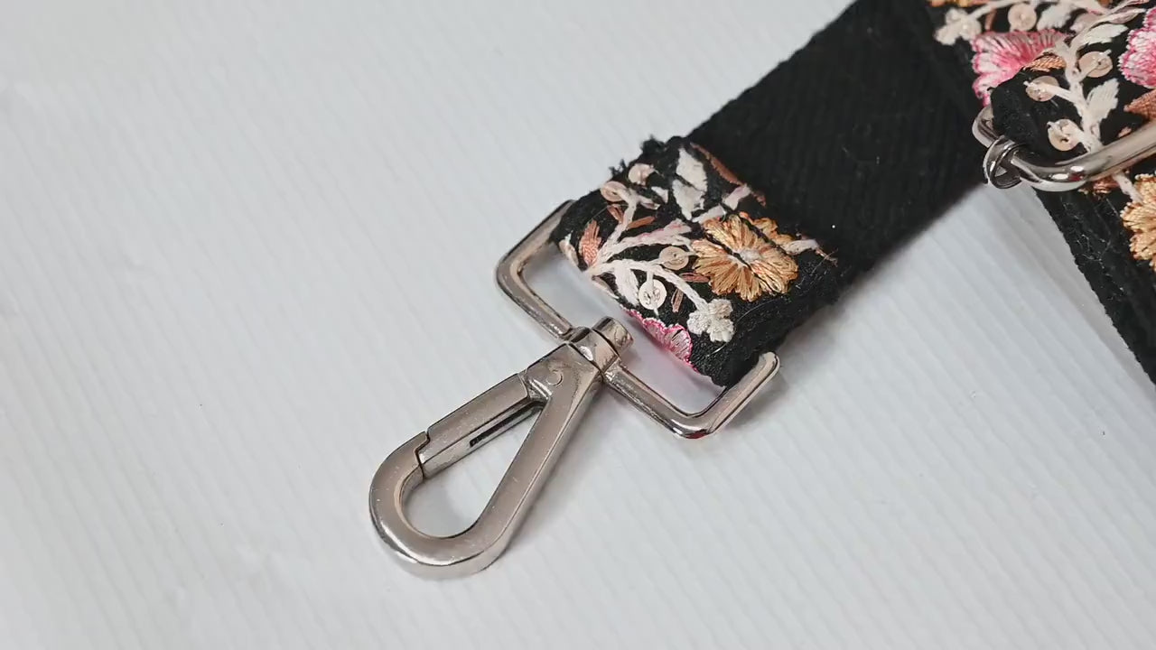 Replacement Strap Tote Messenger Bags Strap for Purses Shoulder Crossbody Straps Embroidered Boho Guitar Strap Handbag Strap Gift for Mom