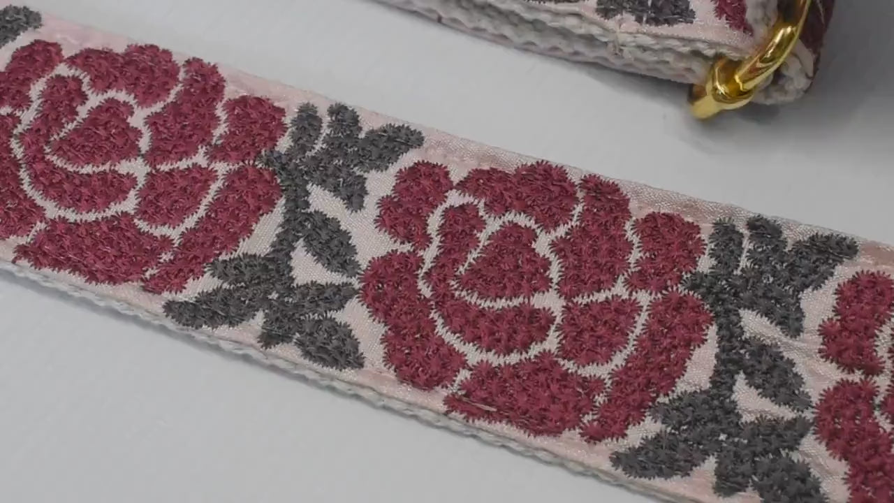 Floral Replacement Handbag Boho Bag Strap Embroidered Adjustable Embroidery Camera Strap Crossbody Strap Purses Guitar Strap Gift Daughter