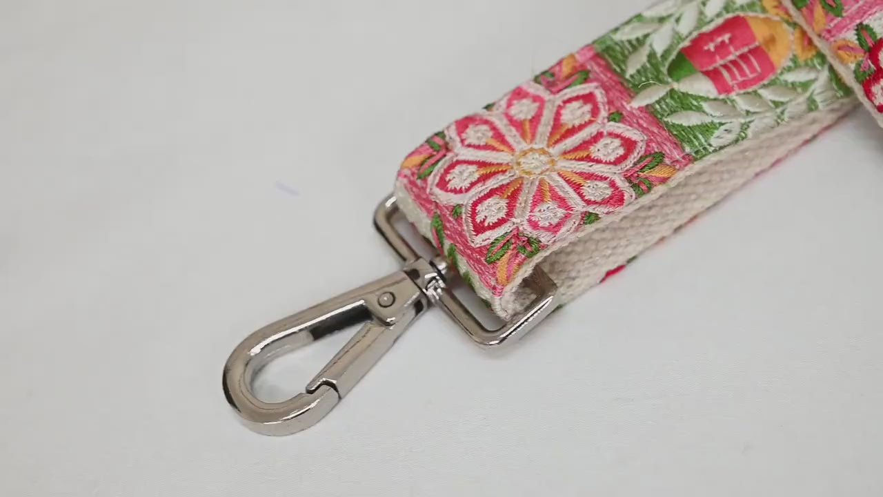 Embroidered Purse Strap Crossbody Strap for Purses Handbag Messenger Bag Strap Embroidery Replacement Strap Boho Guitar Strap Gift Mother