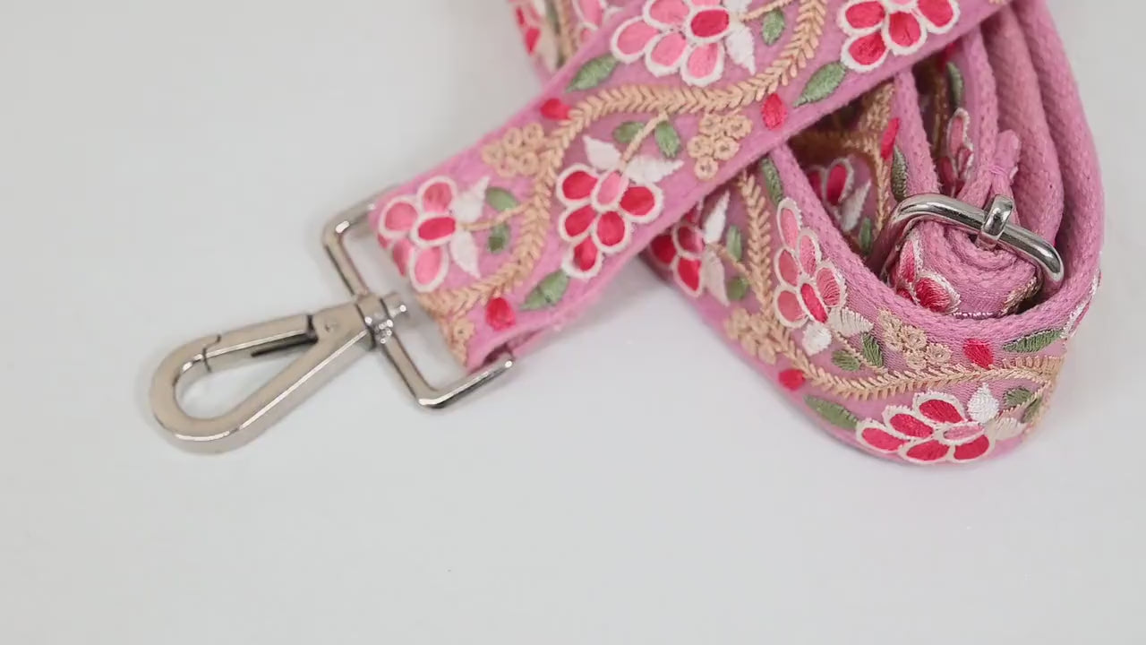Embroidered Purse Strap Crossbody Strap for Purses Boho Bag Strap Embroidery Replacement Strap Guitar Strap Handbag Strap Gift for Sister