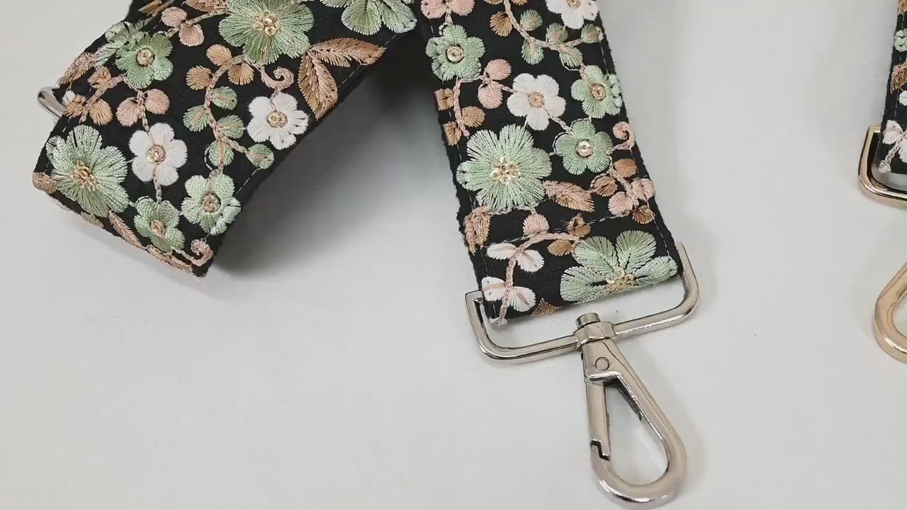 Replacement Handbag Boho Bag Strap Embroidered Camera Strap Crossbody Strap for Purses Embroidery Adjustable Guitar Strap Gift for Mother