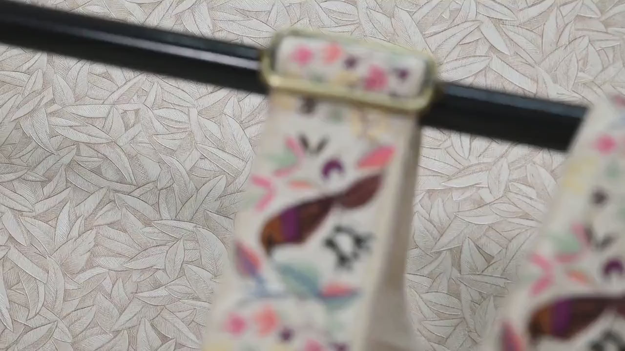 Ivory Embroidery Replacement Purse Strap Crossbody Strap for Purses Embroidered Boho Bag Strap Boho Guitar Strap Handbag Strap Gift for her