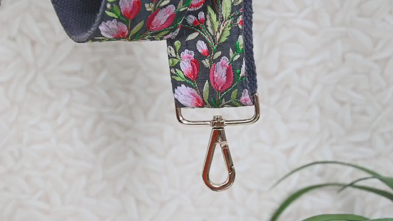 Embroidery Replacement Messenger Bag Strap Purse Strap Crossbody Strap for Purses Embroidered Strap Boho Guitar Camera Strap Gift for Mother