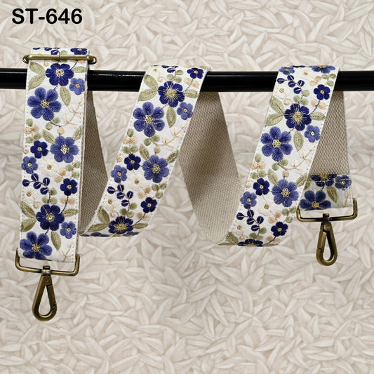 Embroidered Purse Strap Crossbody Strap for Purses Handbag Boho Bag Strap Floral Embroidery Replacement Strap Boho Guitar Strap Gift Wife