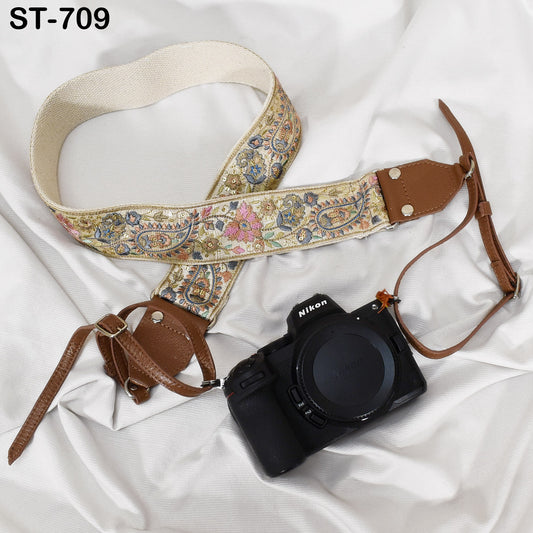 Photographer Leather Strap Sling Camera Strap Embroidery DSLR Camera Accessories Camera Holder Neck Shoulder Strap Christmas Gifts Boyfriend
