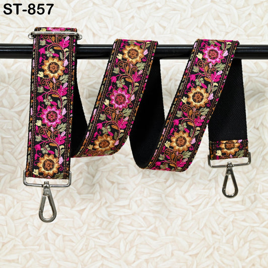 Embroidered Floral Camera/Crossbody Strap, Boho Bag Strap Replacement Gift for Mother