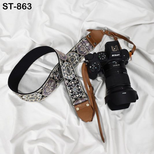 Photographer Leather Strap Sling Camera Strap Embroidery DSLR Camera Accessories Camera Holder Neck Shoulder Strap Christmas Gifts Boyfriend