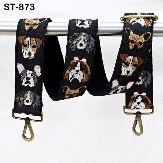 Embroidered Dog Strap for Purses, Boho Crossbody Bag Replacement Strap Gift for Mom