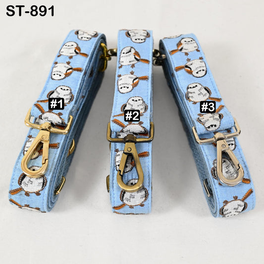 Embroidered House Sparrow Purse Strap, Adjustable Boho Crossbody Bag Straps of Birds Lovers