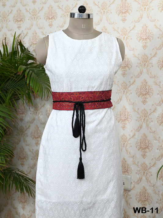 Reversible Obi Wrap Sash Belt Embroidered Waist Belt Women Adjustable Bohemian Ethnic Customize Summer Wedding Dresses Unique Gift for Wife