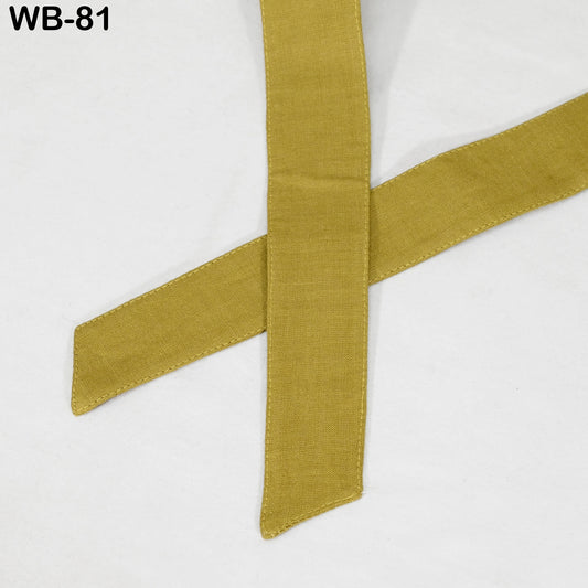 Olive Yellow Linen Obi Wrap Sash Belt: Adjustable Bohemian Ethnic Waist Accessory