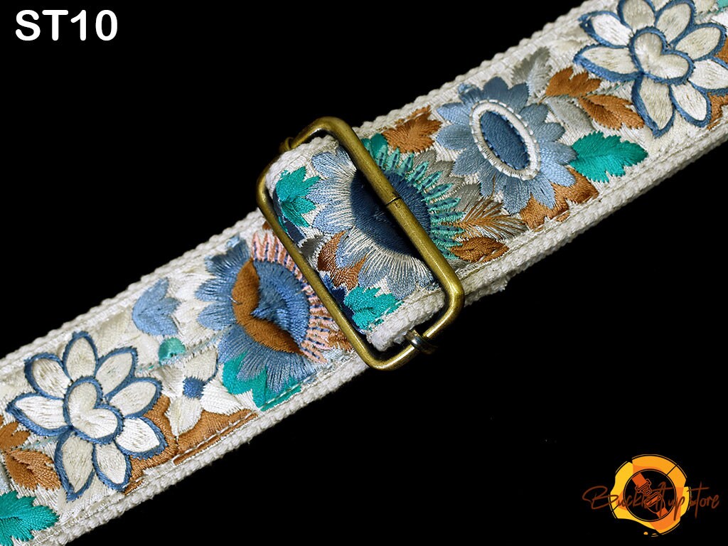 Embroidery Replacement Strap Purse Strap Crossbody Strap for Purses Embroidered Boho Bags Strap Boho Guitar Strap Handbag Strap gift for her