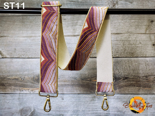 Embroidery Replacement Strap Purse Strap Crossbody Strap for Purses Embroidered Boho Bags Strap Boho Guitar Strap Handbag Strap gift for her