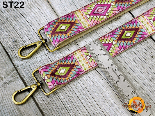 Embroidered Purse Strap Crossbody Strap for Purses Boho Bags Strap Embroidery Replacement Strap Boho Guitar Strap Handbag Strap gift for her