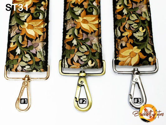 Strap Replacement - Embroidery Replacement Strap Purse Strap Crossbody Strap for Purses Embroidered Boho Bags Strap Boho Guitar Strap Handbag Strap gift for her