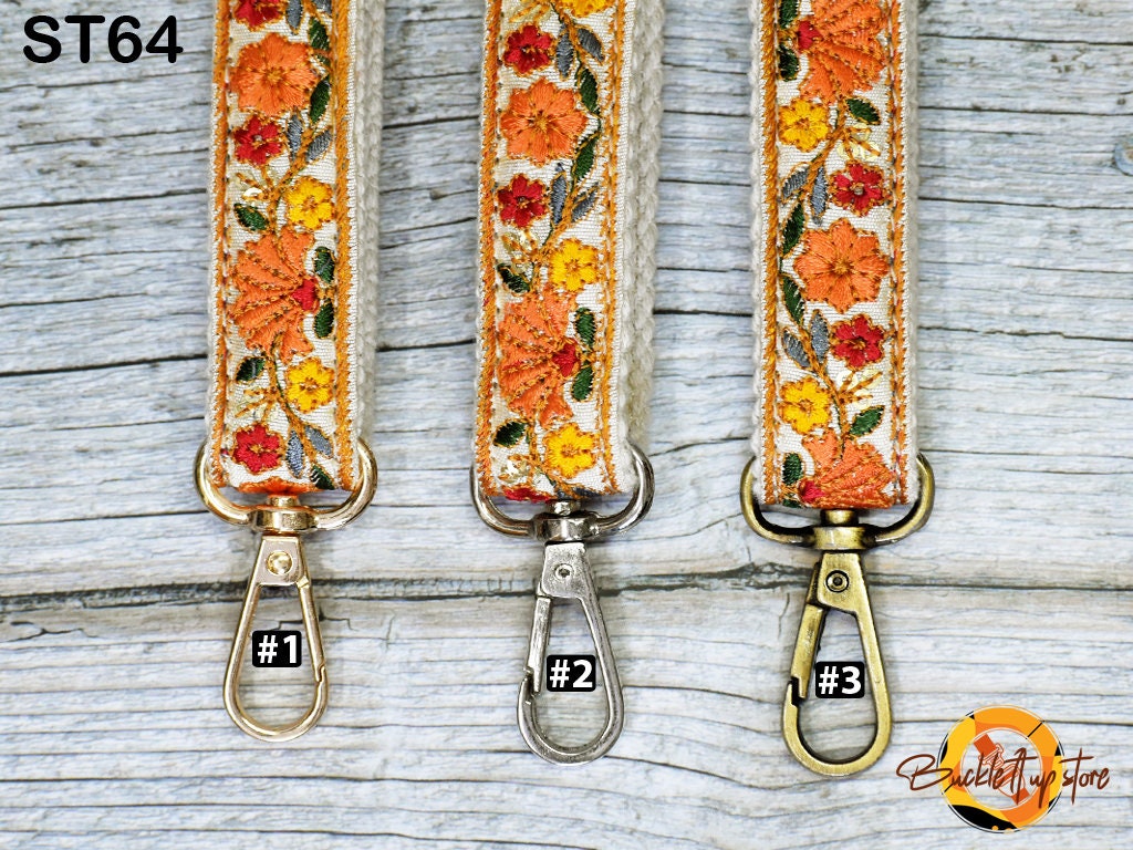 Replacement Straps for Handbags, Embroidery Replacement Strap Purse Strap Crossbody Strap for Purses Embroidered Boho Bags Strap Boho Guitar Strap Handbag Strap gift for her