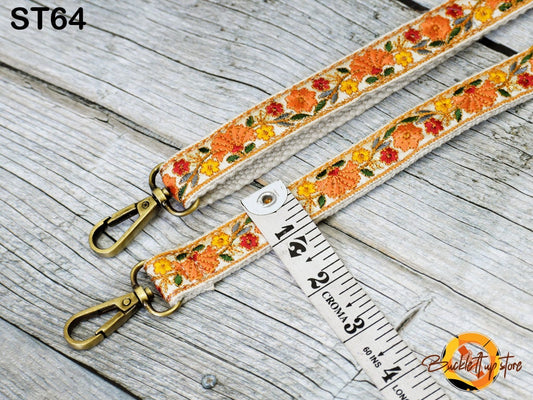 Replacement Straps for Handbags, Embroidery Replacement Strap Purse Strap Crossbody Strap for Purses Embroidered Boho Bags Strap Boho Guitar Strap Handbag Strap gift for her